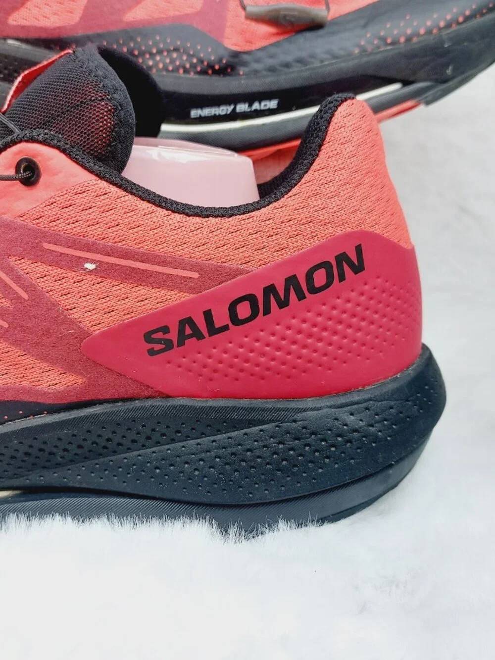 Salomon Men's Vibrant Red Black Pulsar Trail Quick Lace Hiking Shoes Size 12